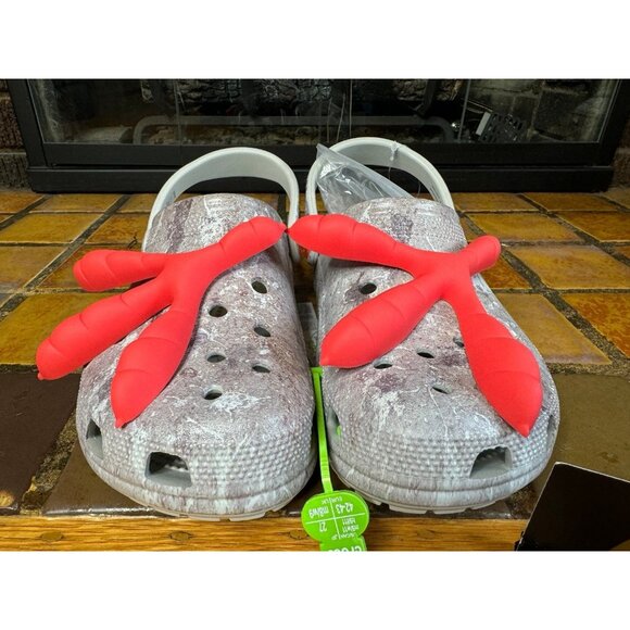 Mens 9 Crocs x Staple Classic Clog Sidewalk Lux Pigeon Feet Sandals 207917-90H - Picture 3 of 9